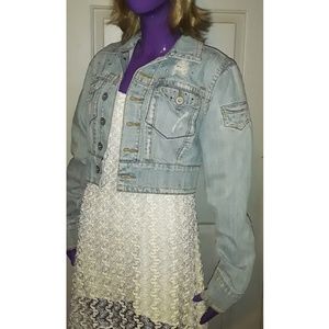 Vintage Distressed Denim Jacket